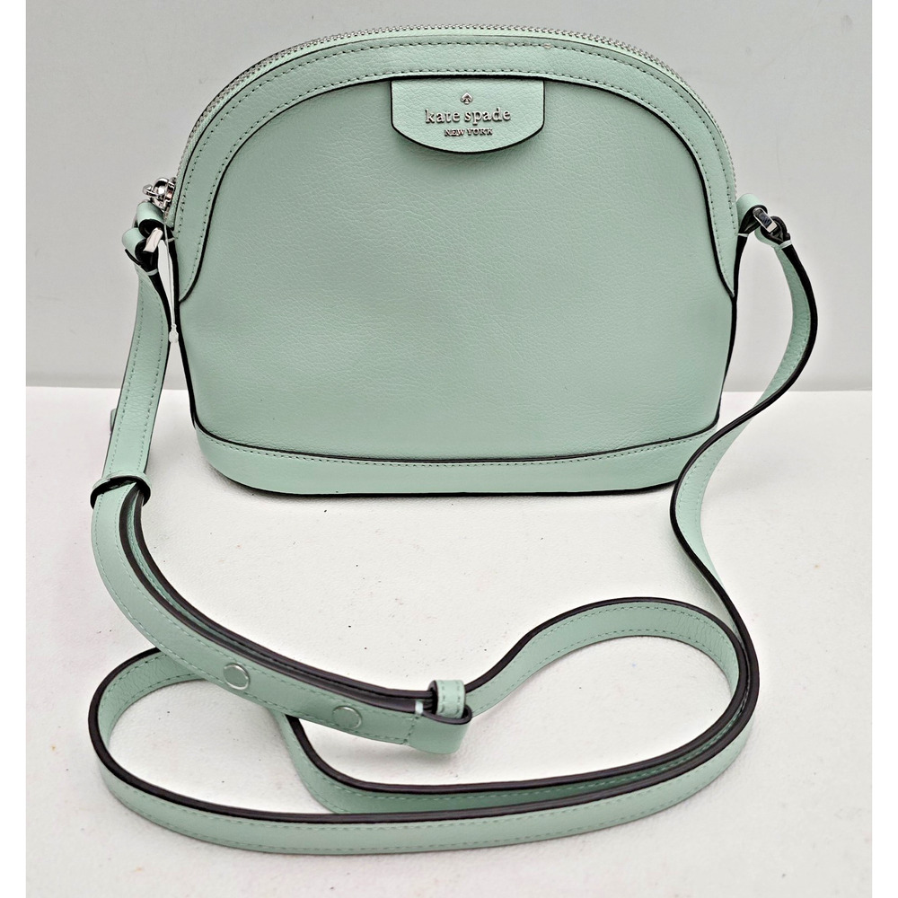 Kate Spade Sylvia Dome Crossbody Bag Lt. Turquoise Springmeadow Leather